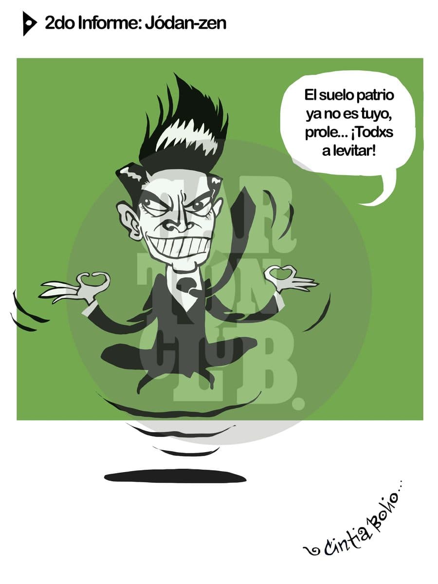 2do Informe: Jódan-zen, cartón de Cintia Bolio