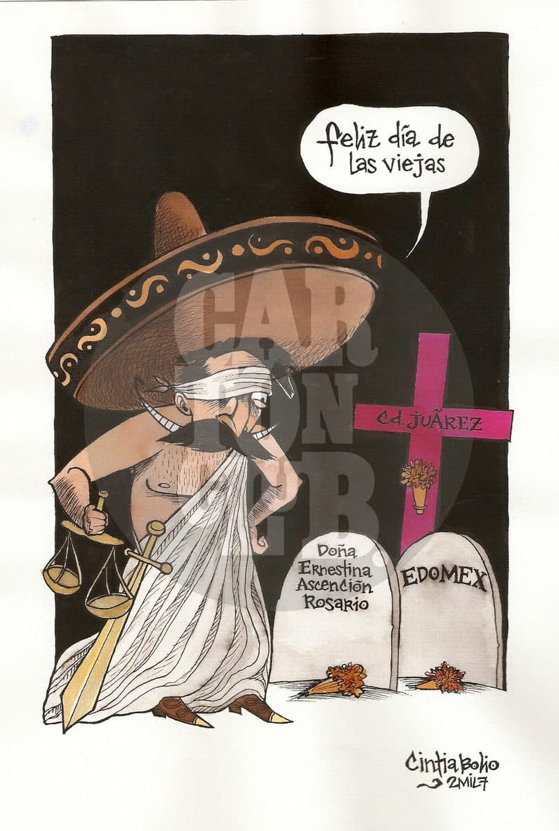 8 de marzo, cartón de Cintia Bolio