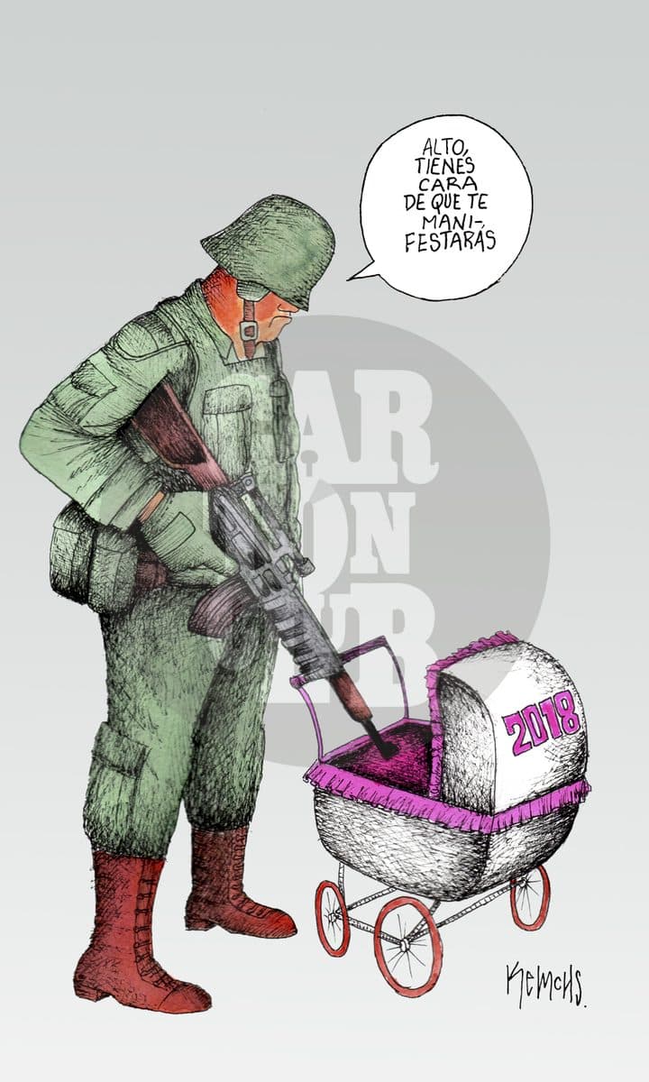 A la espera, cartón de Kemchs