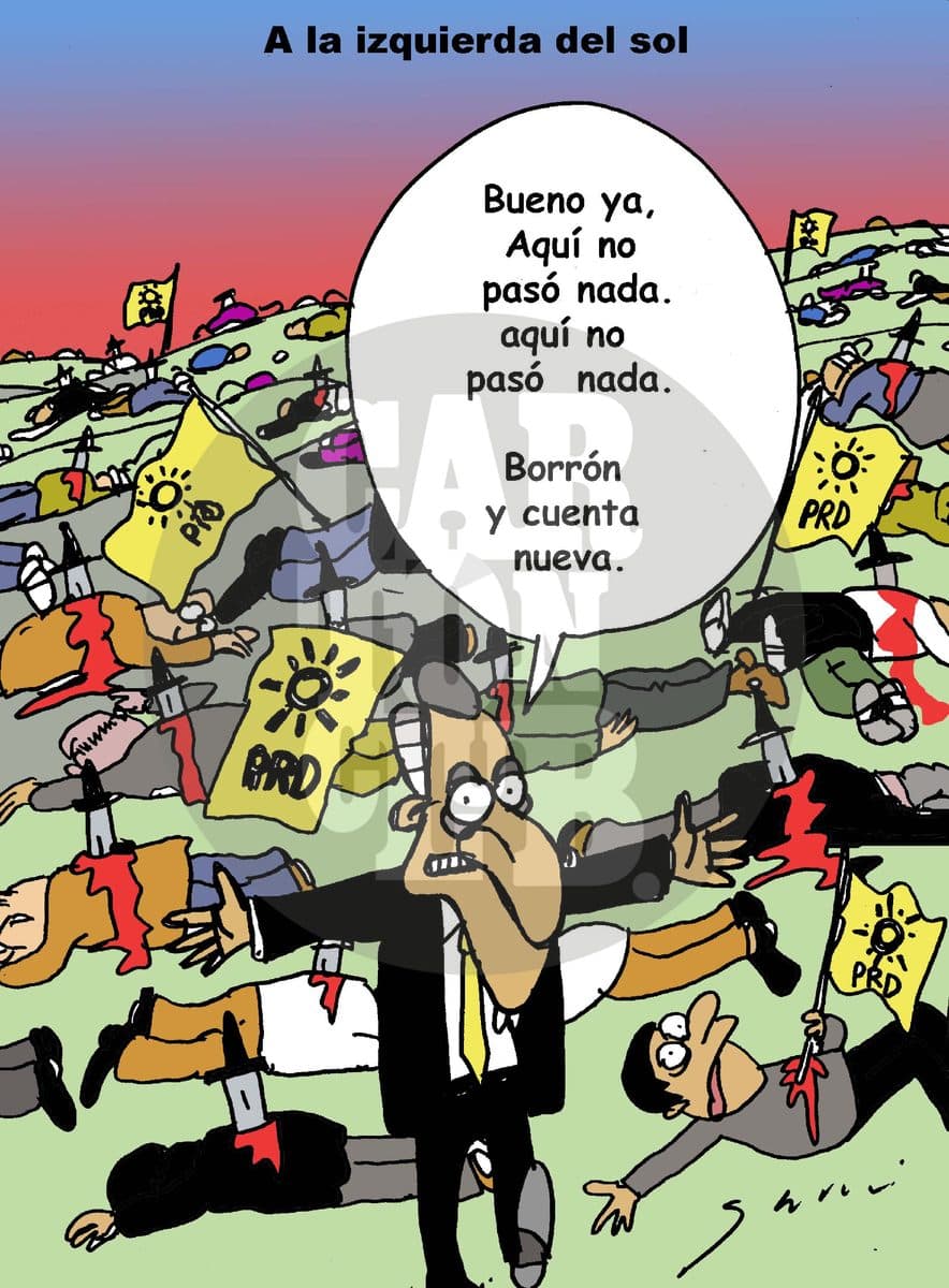 A la izquierda del sol