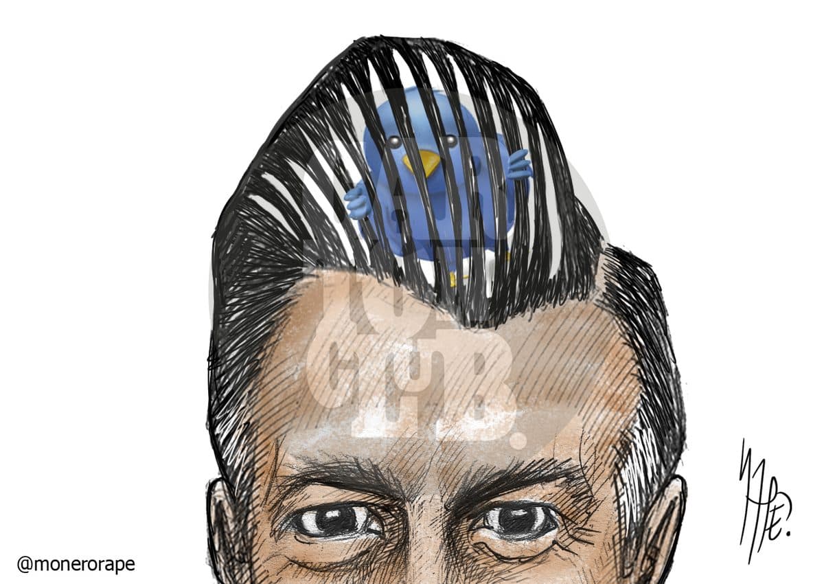 A la jaula, cartón de Rapé