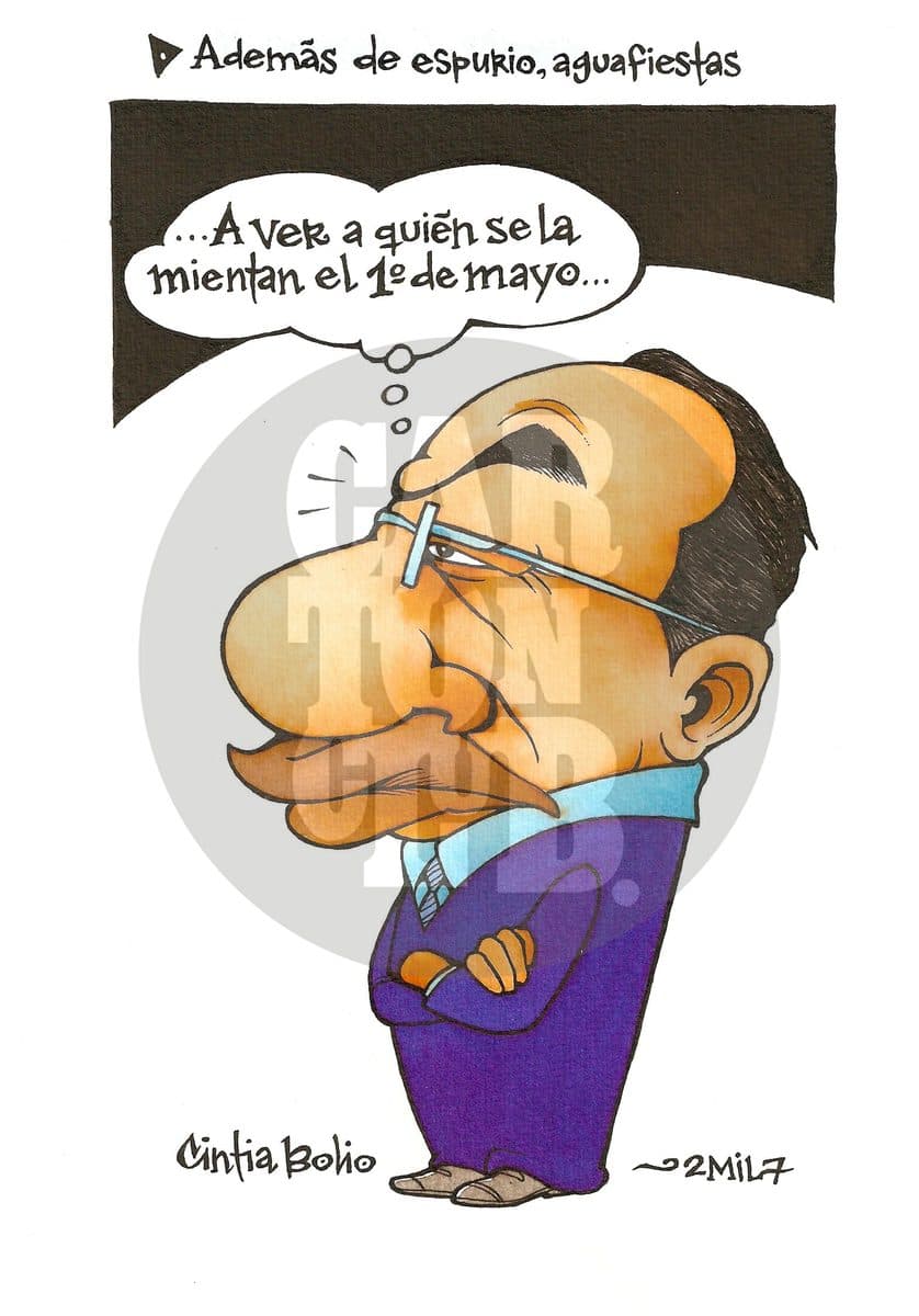 Además de espurio, aguafiestas