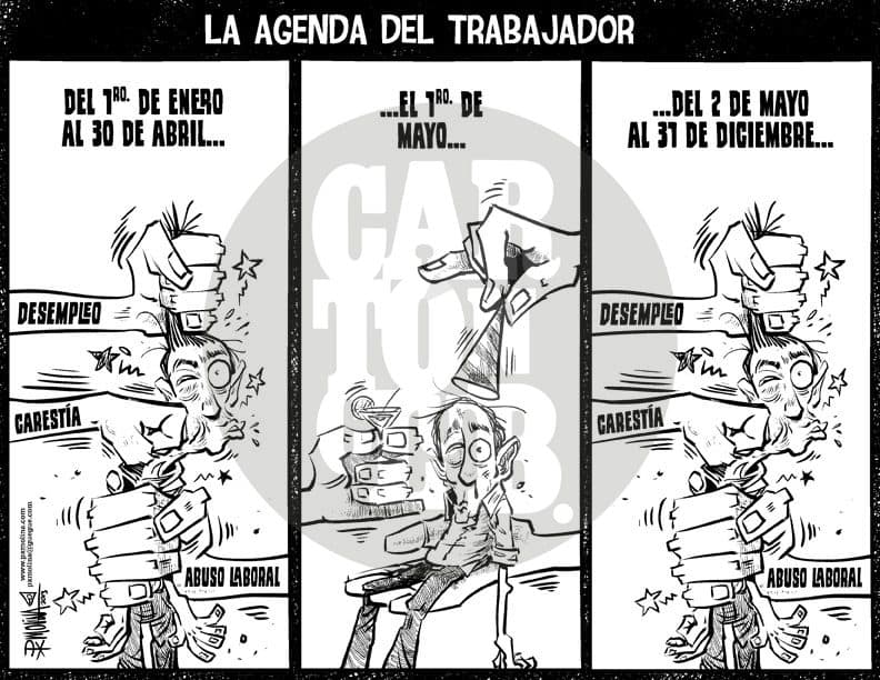 Agenda del trabajador, cartón de PxMolina