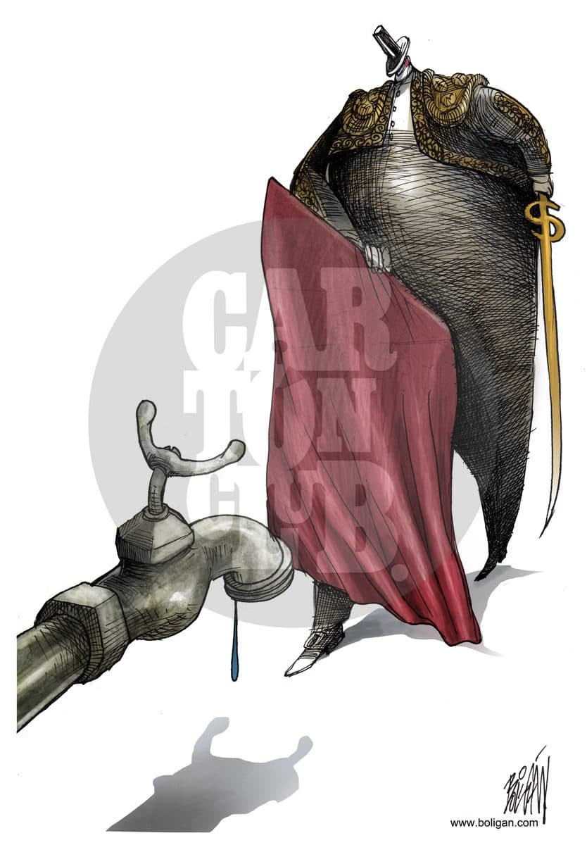Aguas, cartón de Ángel Boligán
