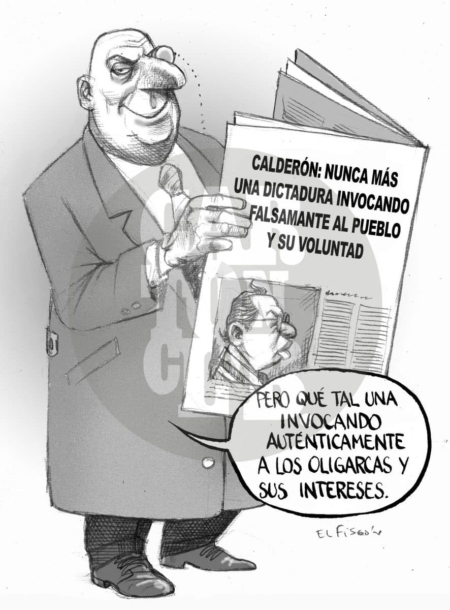 Aístá el detalle, cartón de El Fisgón