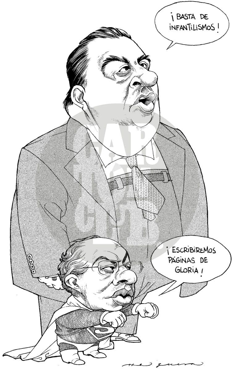 Al infinito y mas alla, cartón de Helguera