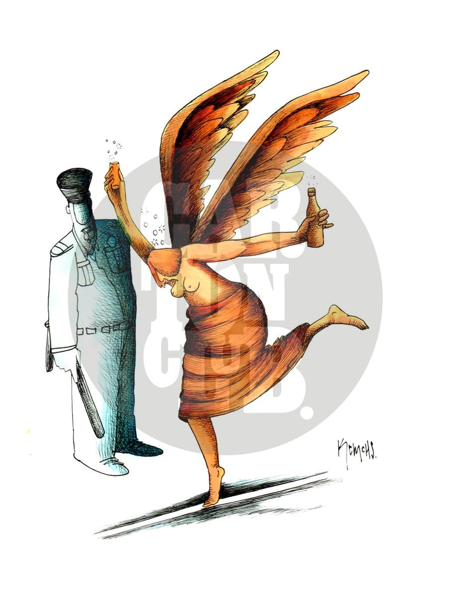Alcoholímetro, cartón de Kemchs