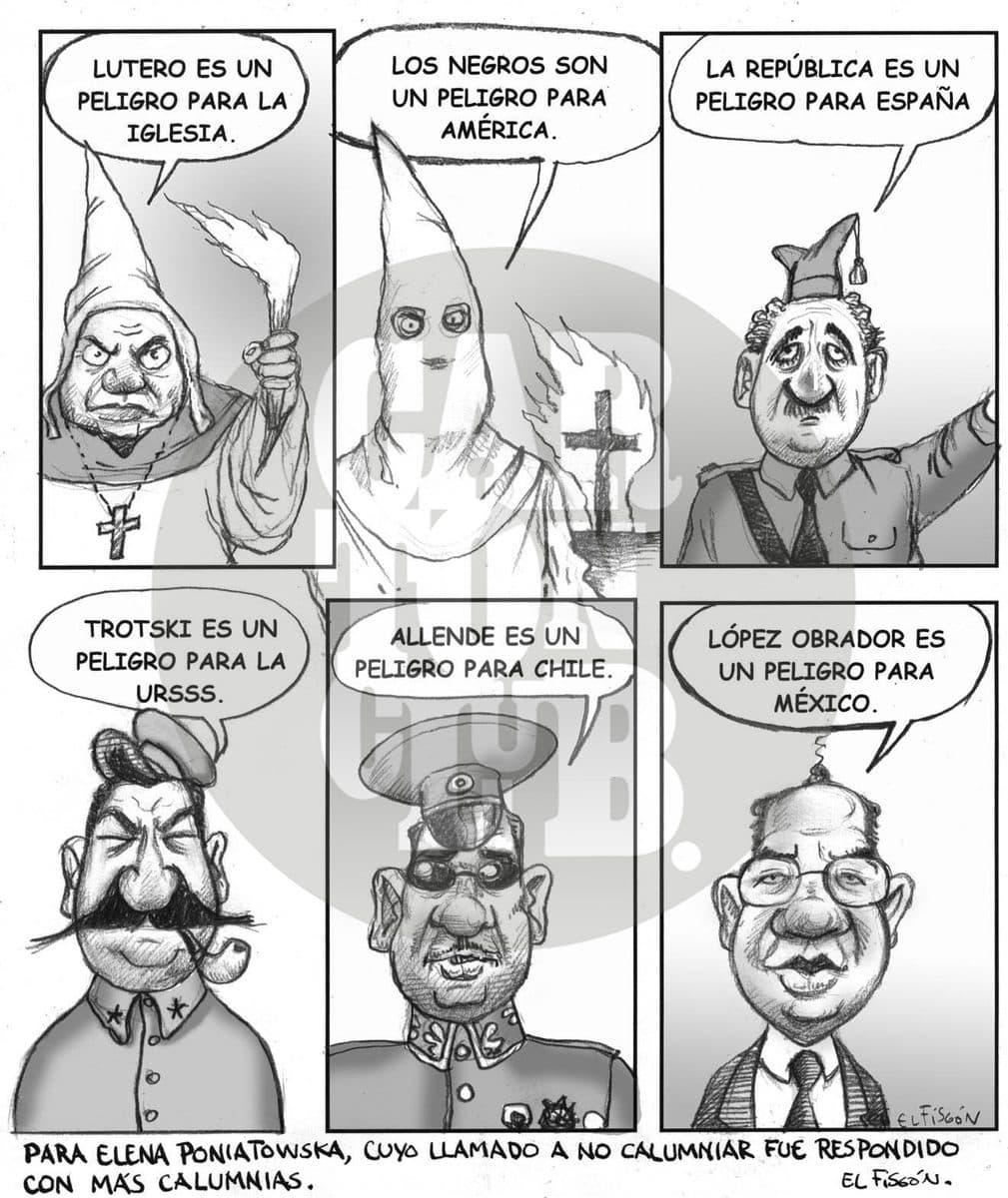 Algunas campañas, cartón de El Fisgón