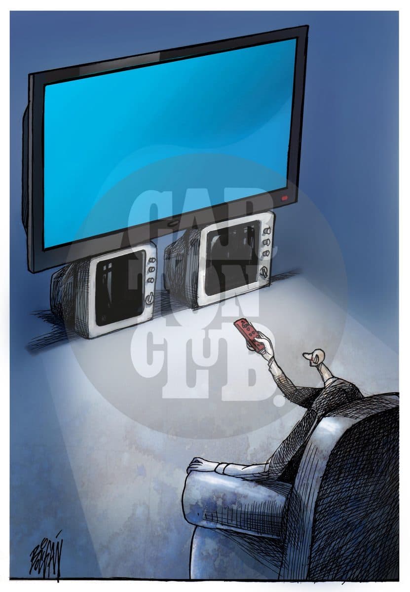 Apagon, cartón de Ángel Boligán