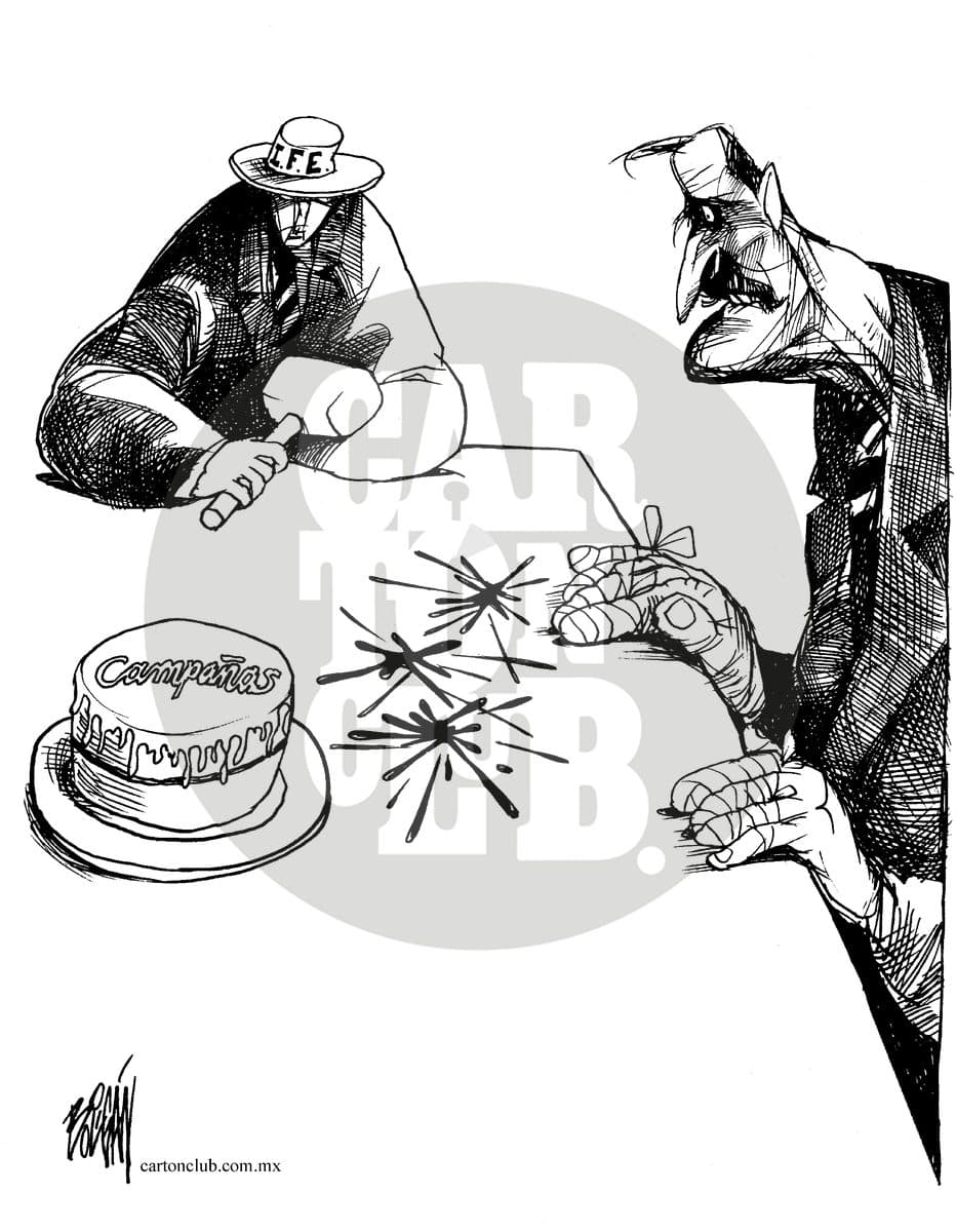 Arbitro, cartón de Ángel Boligán