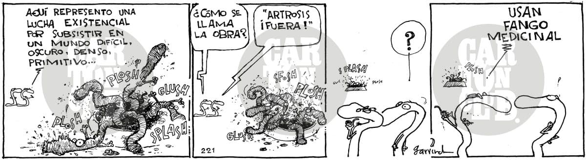 Artrosis fuera, cartón de Garrincha