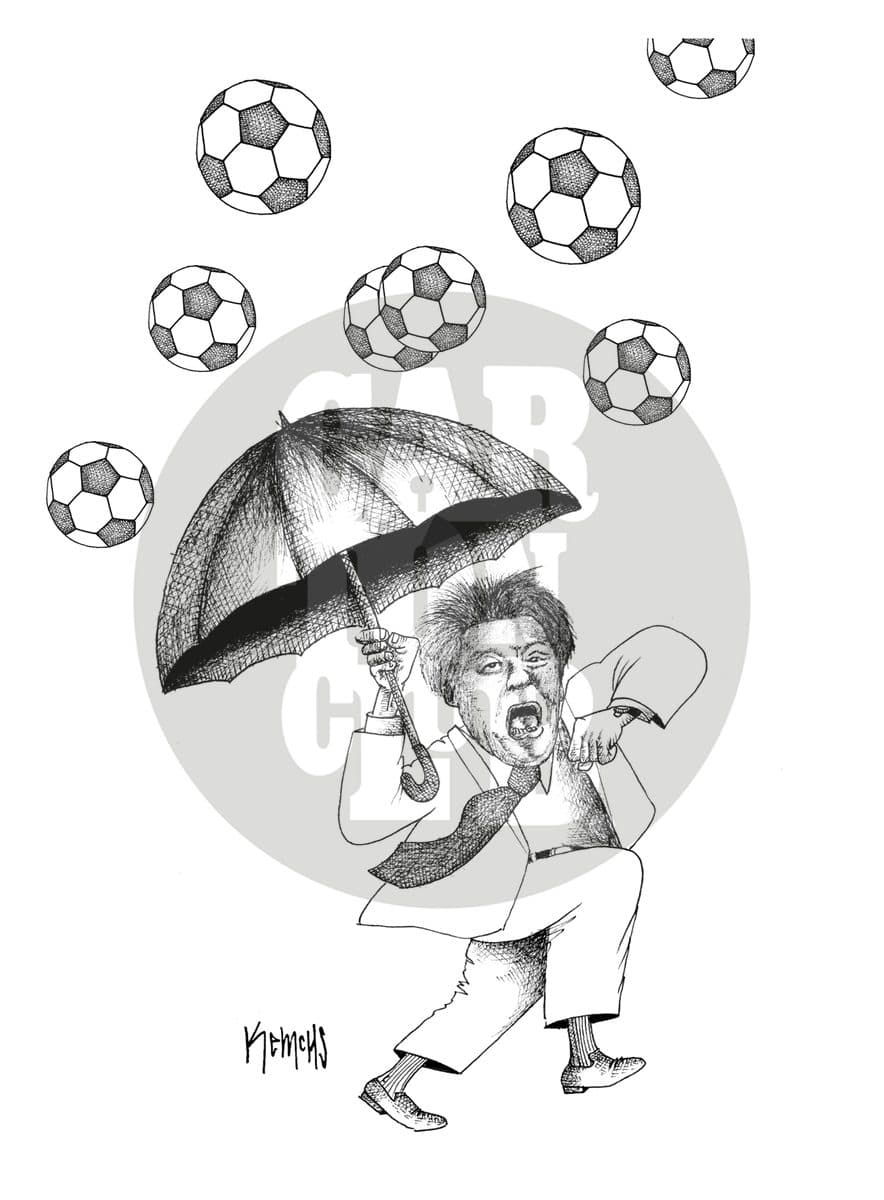 Bailando bajo la lluvia, cartón de Kemchs