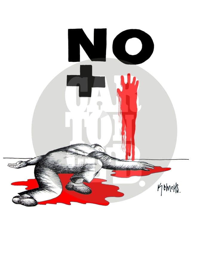 Basta de sangre.
