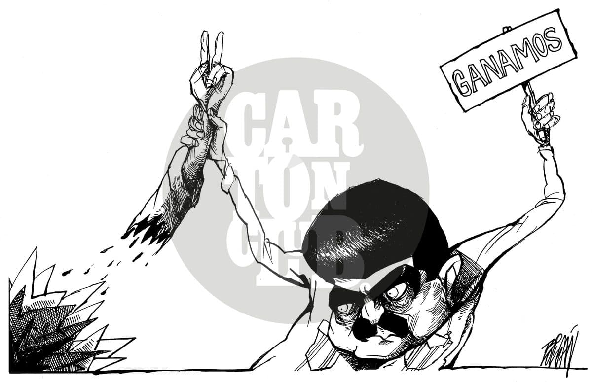 Bomba en yucatán, cartón de Ángel Boligán
