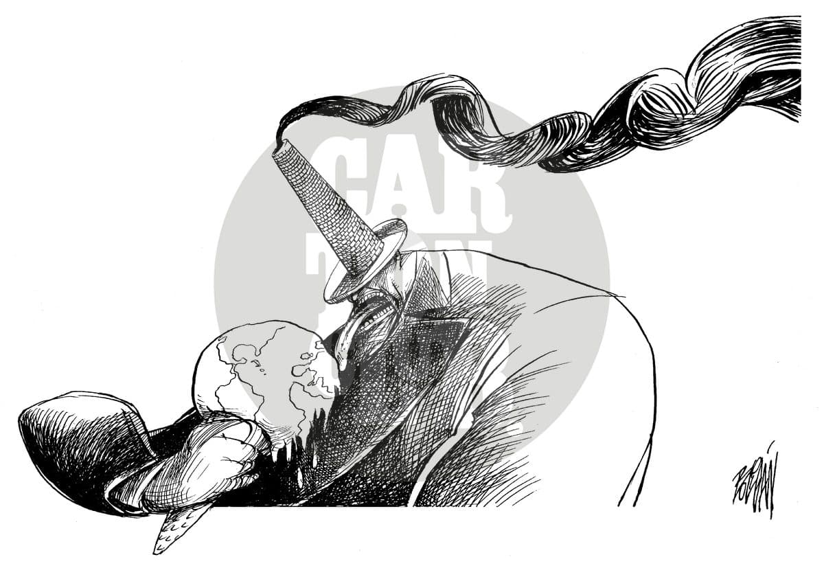 Calentamiento global, cartón de Ángel Boligán