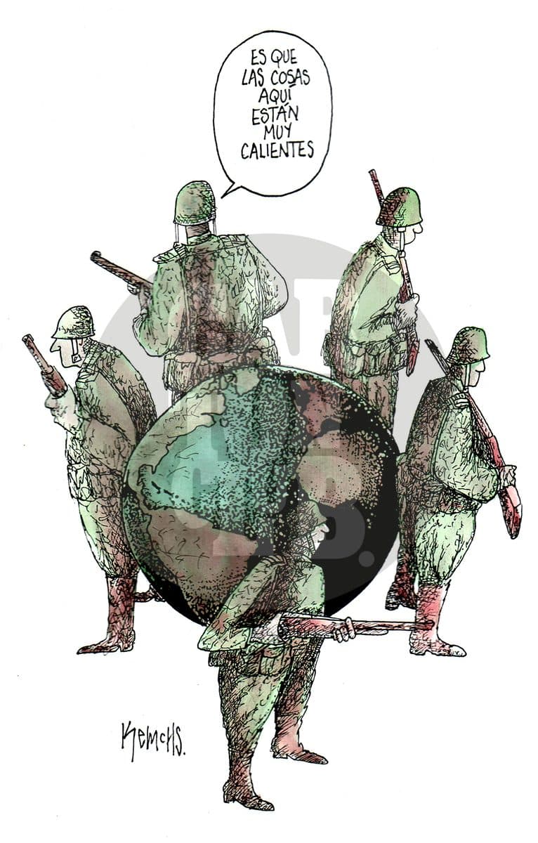 Calentamiento Global, cartón de Kemchs