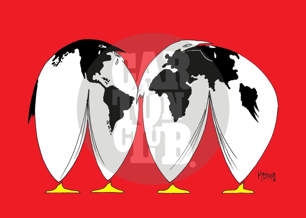 Calentamiento Global, cartón de Kemchs
