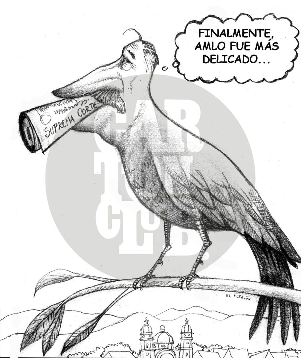 ¡Cállate chachalaca!, cartón de El Fisgón
