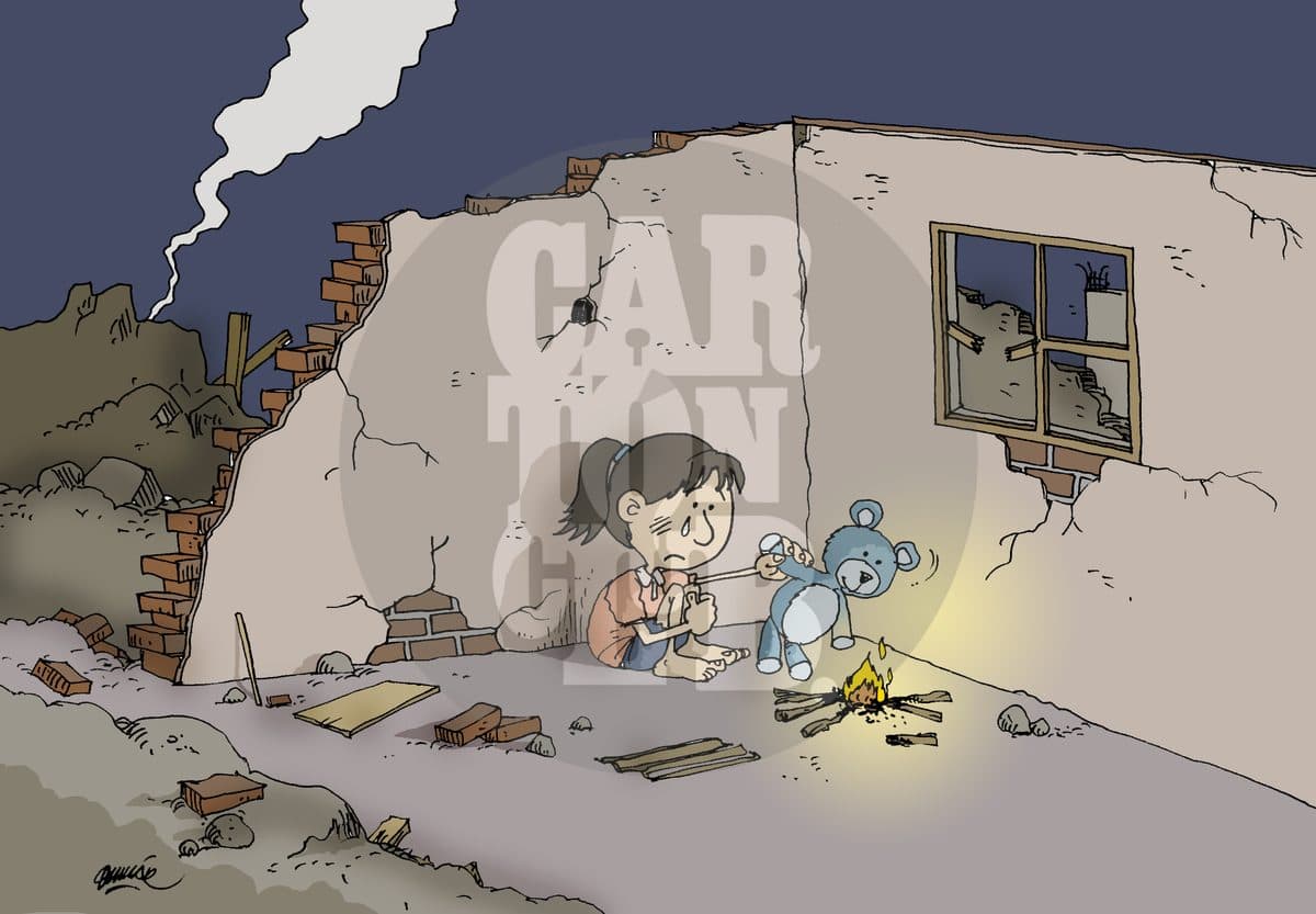Calor de hogar, cartón de Omar Zevallos