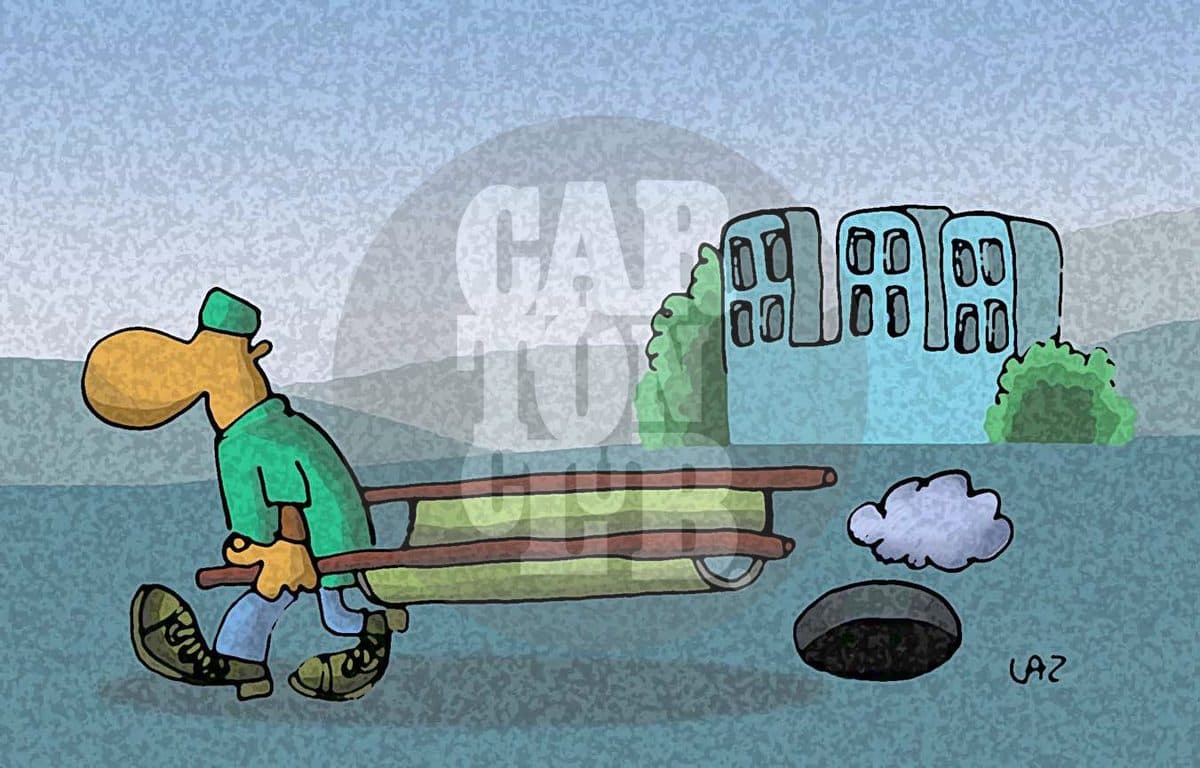 camillero, cartón de Laz