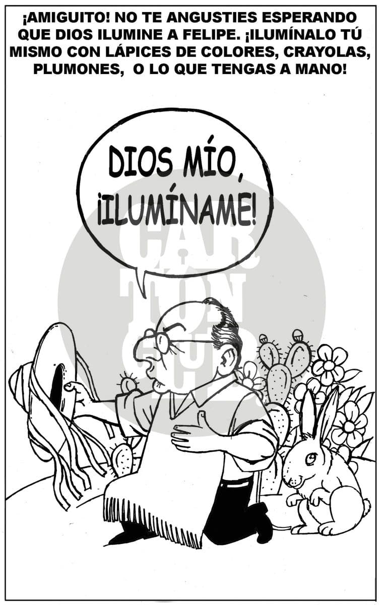 Caricatura para colorear