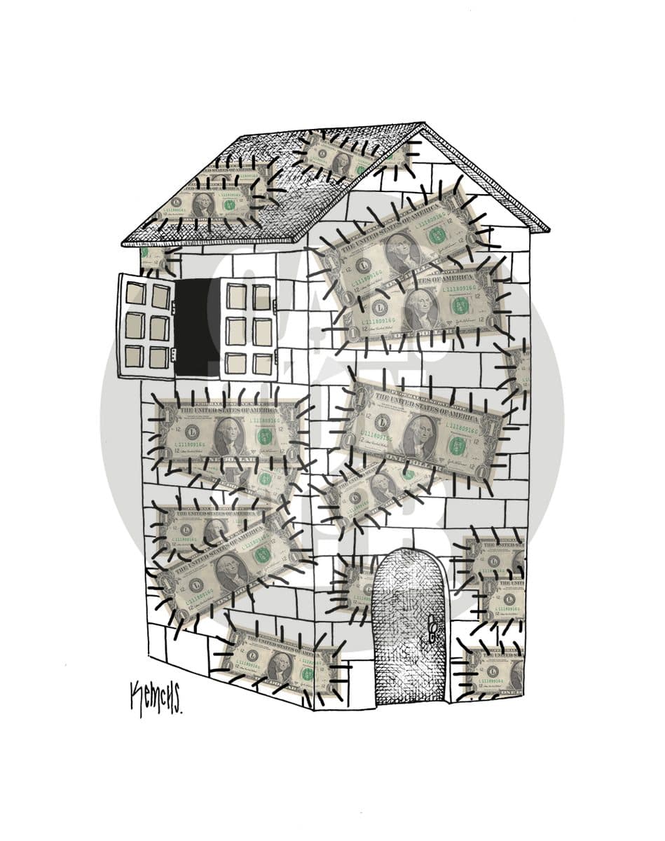 Casa de bajo perfil, cartón de Kemchs