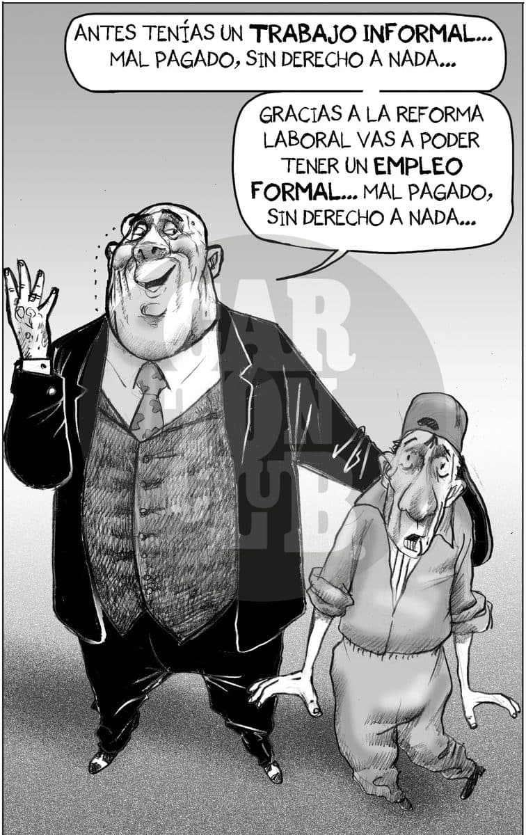 Casi el paraiso, cartón de El Fisgón