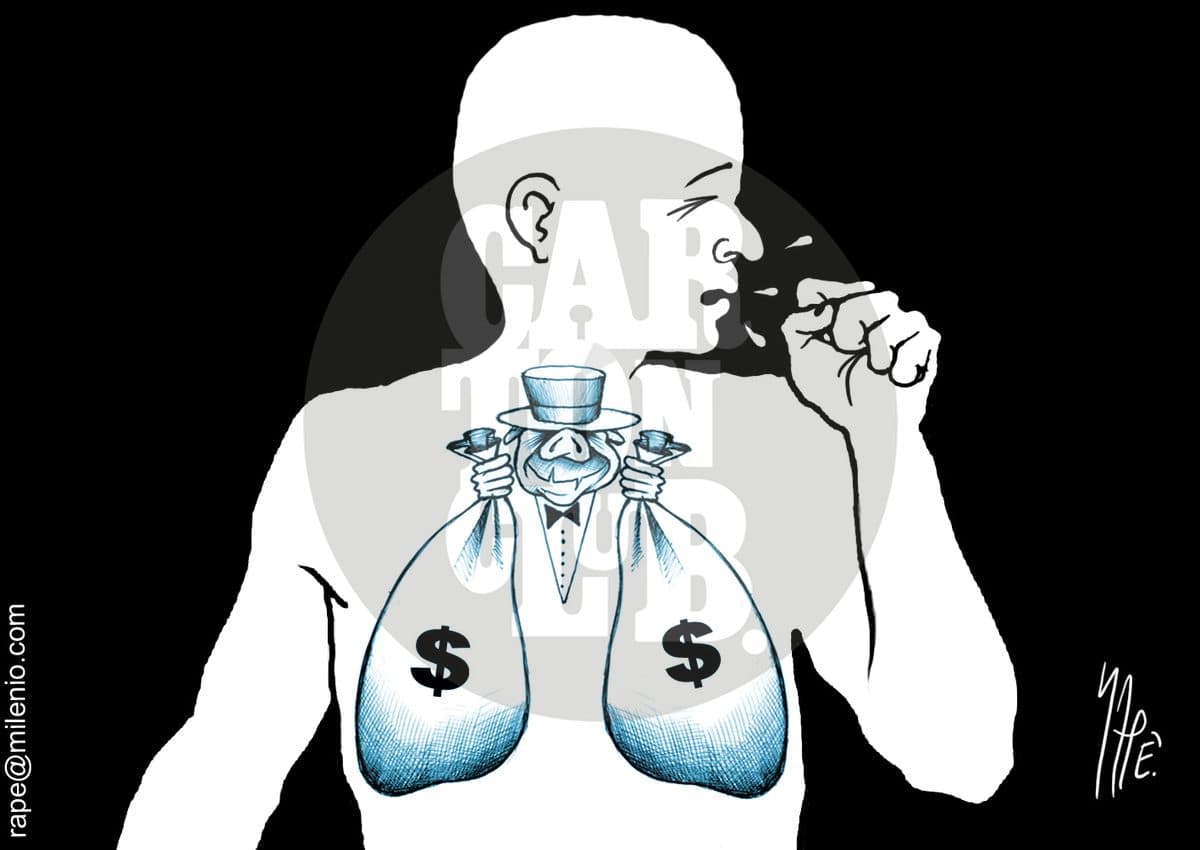 Causa del catarro, cartón de Rapé