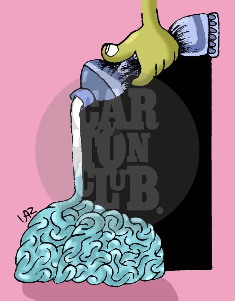 Cerebro, cartón de Laz