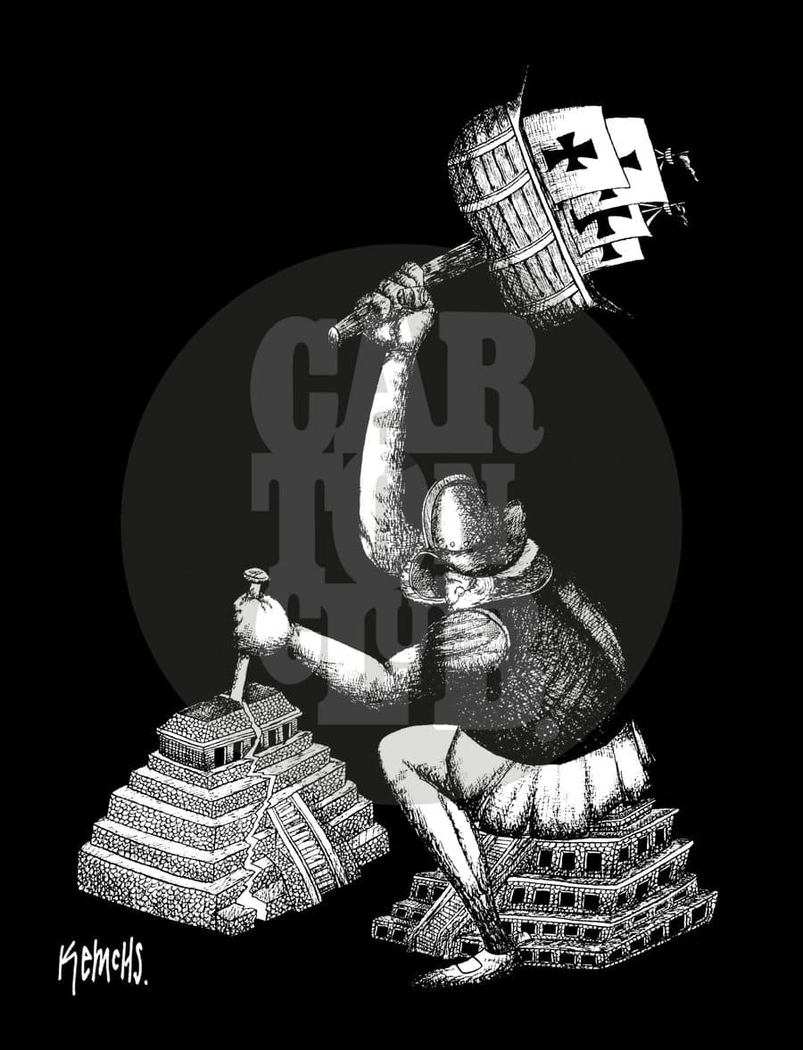 Choque de culturas, cartón de Kemchs