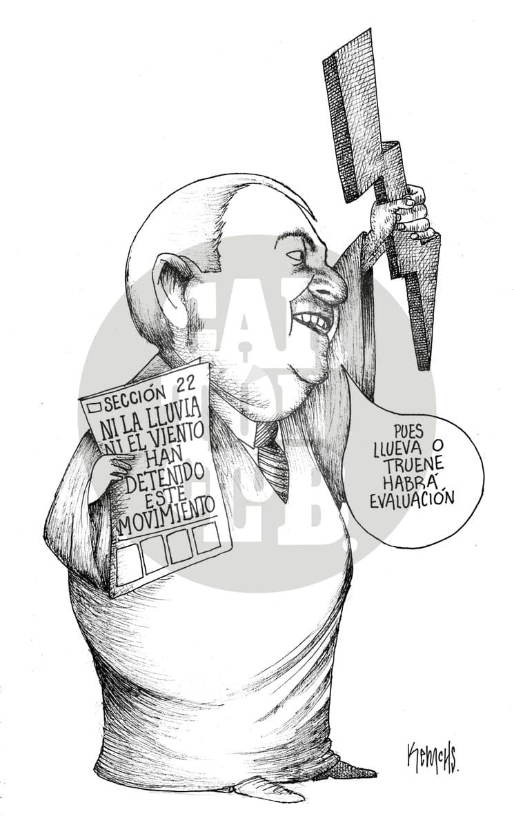 Choque de meteorólogos, cartón de Kemchs