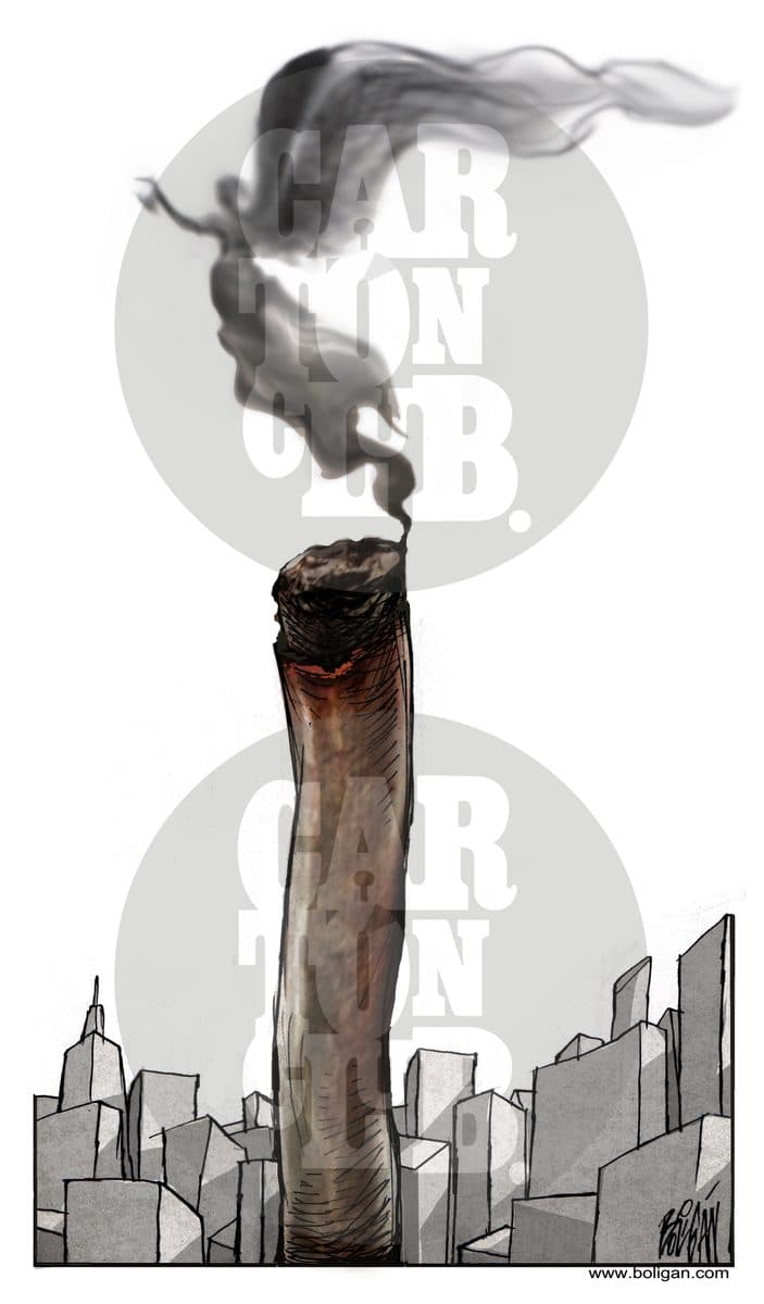 Churro de la independencia, cartón de Ángel Boligán