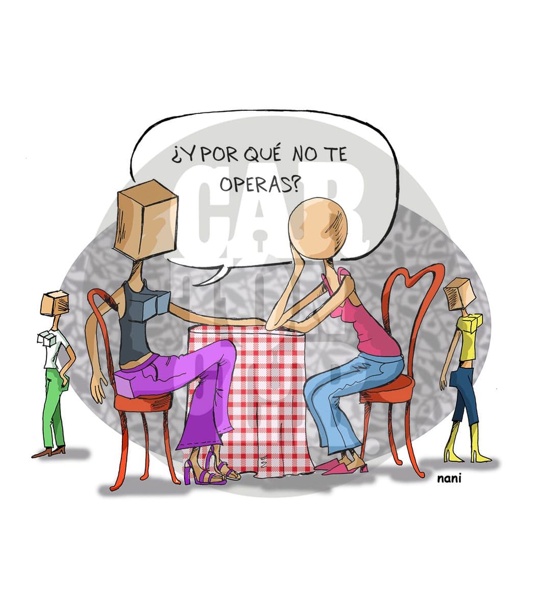 cirugias, cartón de Nani