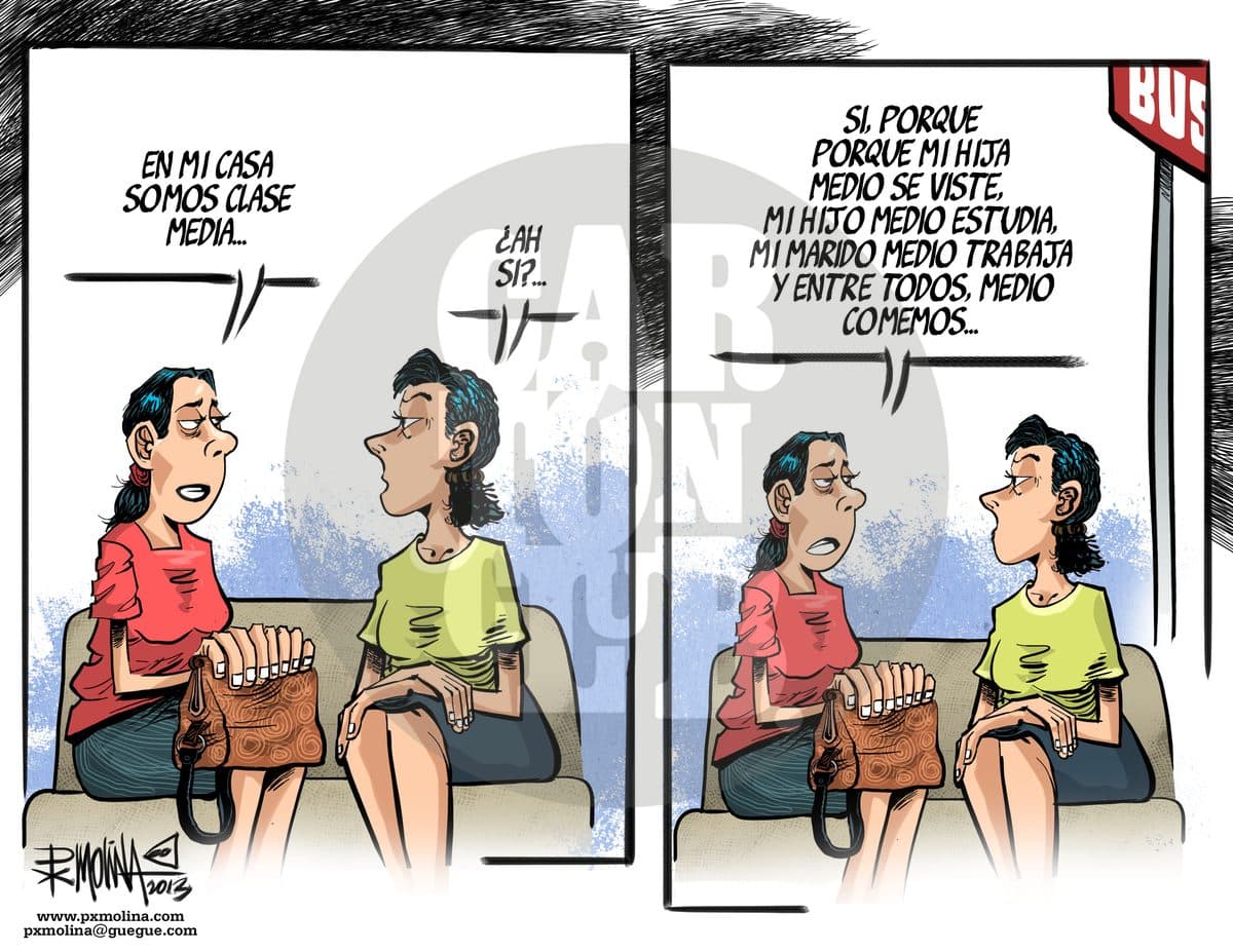 Clase Media, cartón de PxMolina