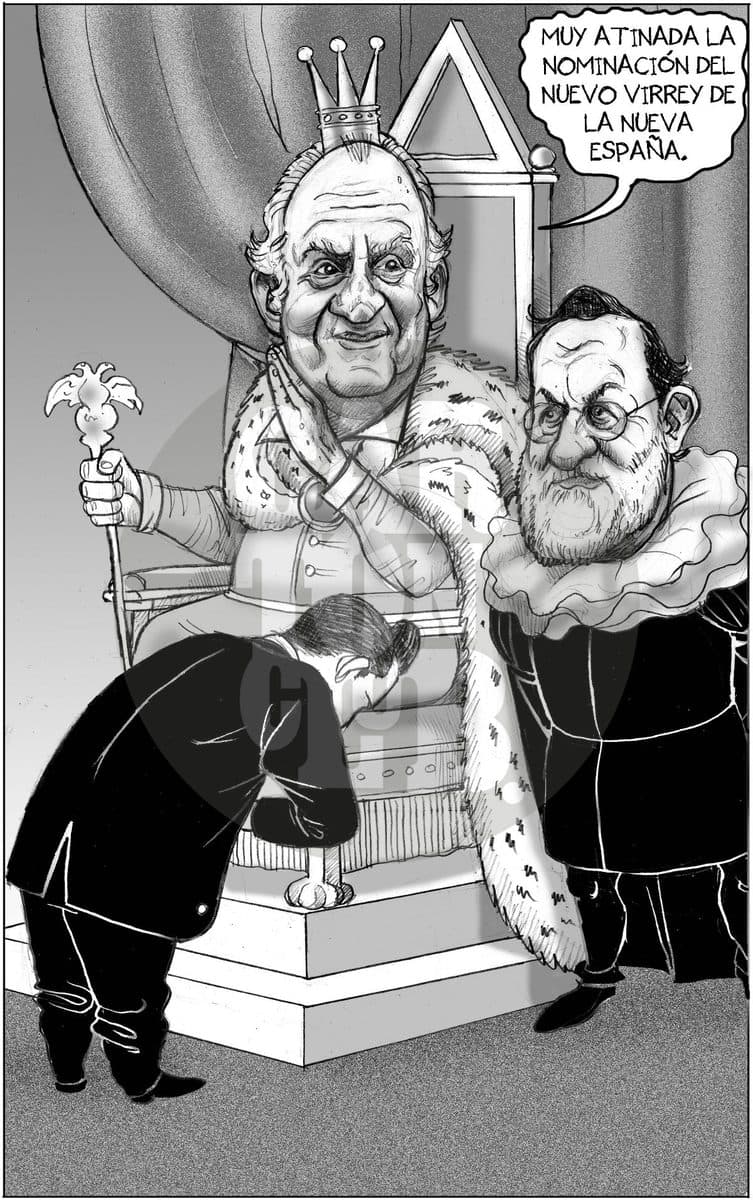 Como en los buenos tiempos, cartón de El Fisgón