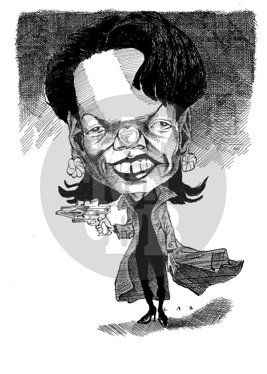 Condoleezza Rice, cartón de Laz