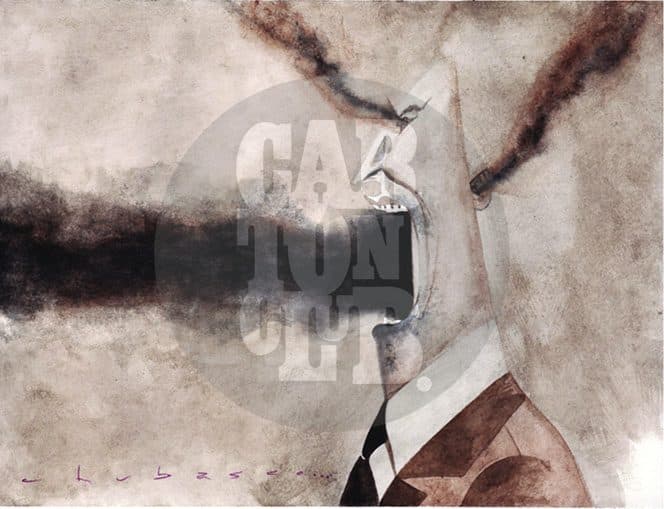 contaminacion, cartón de Chubasco