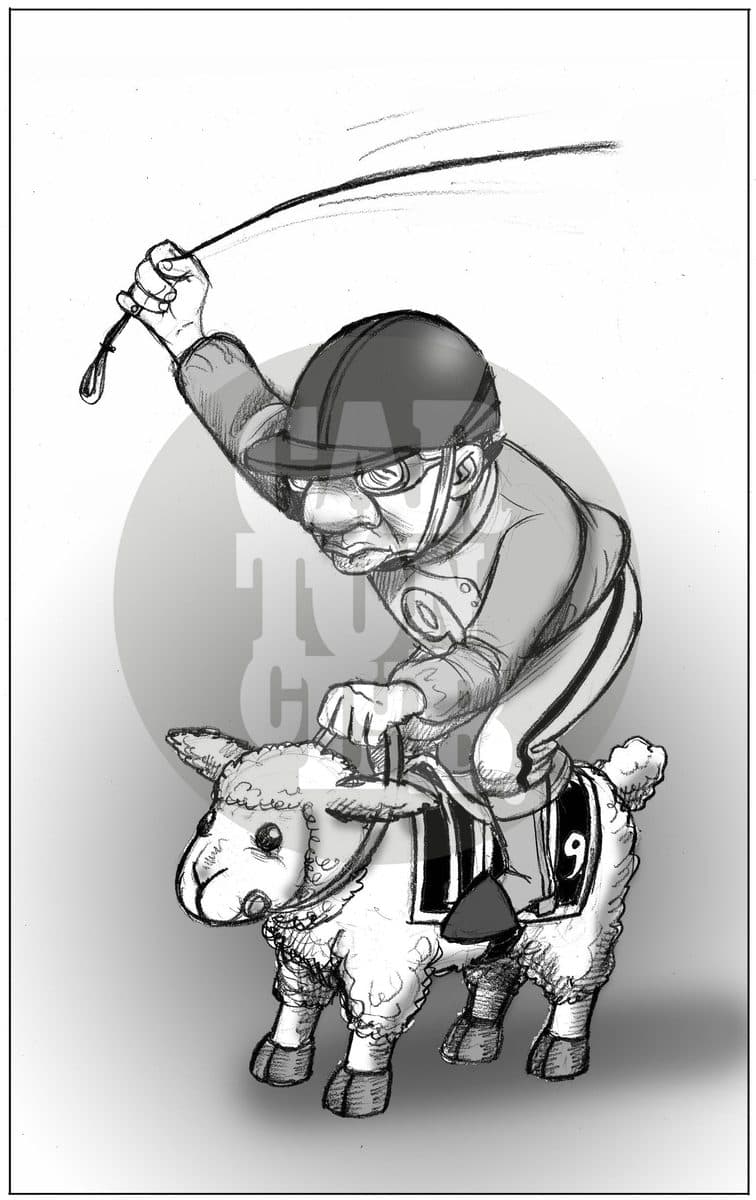 Cordero de peluche