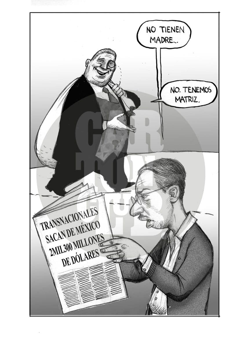 cosas de multinacionales, cartón de El Fisgón