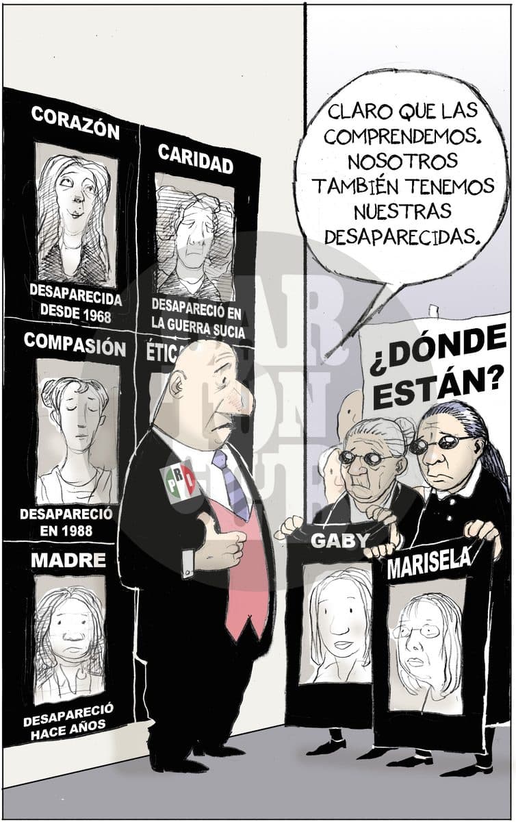 Cuando te falta alguien, cartón de El Fisgón