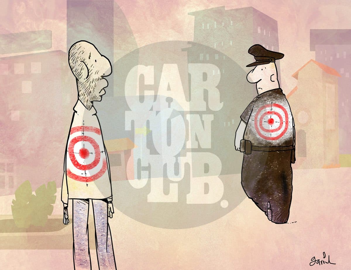 Dallas shootings, cartón de Garrincha