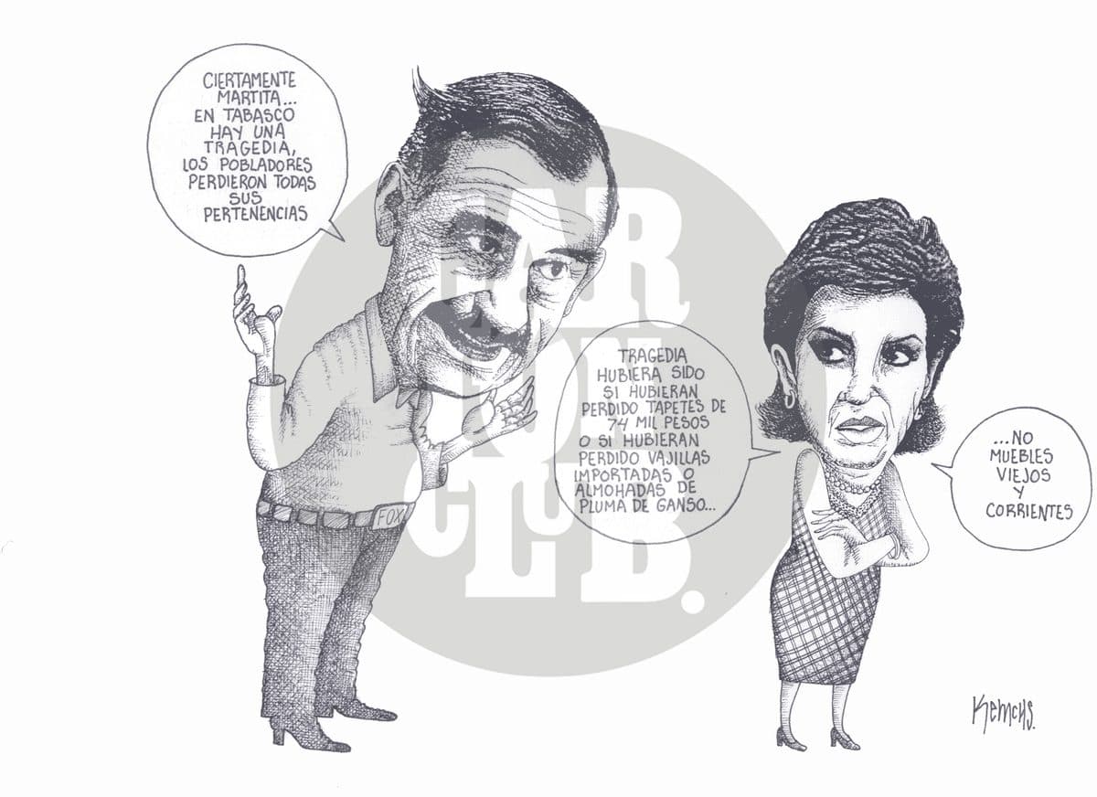 de perdidas a perdidas, cartón de Kemchs