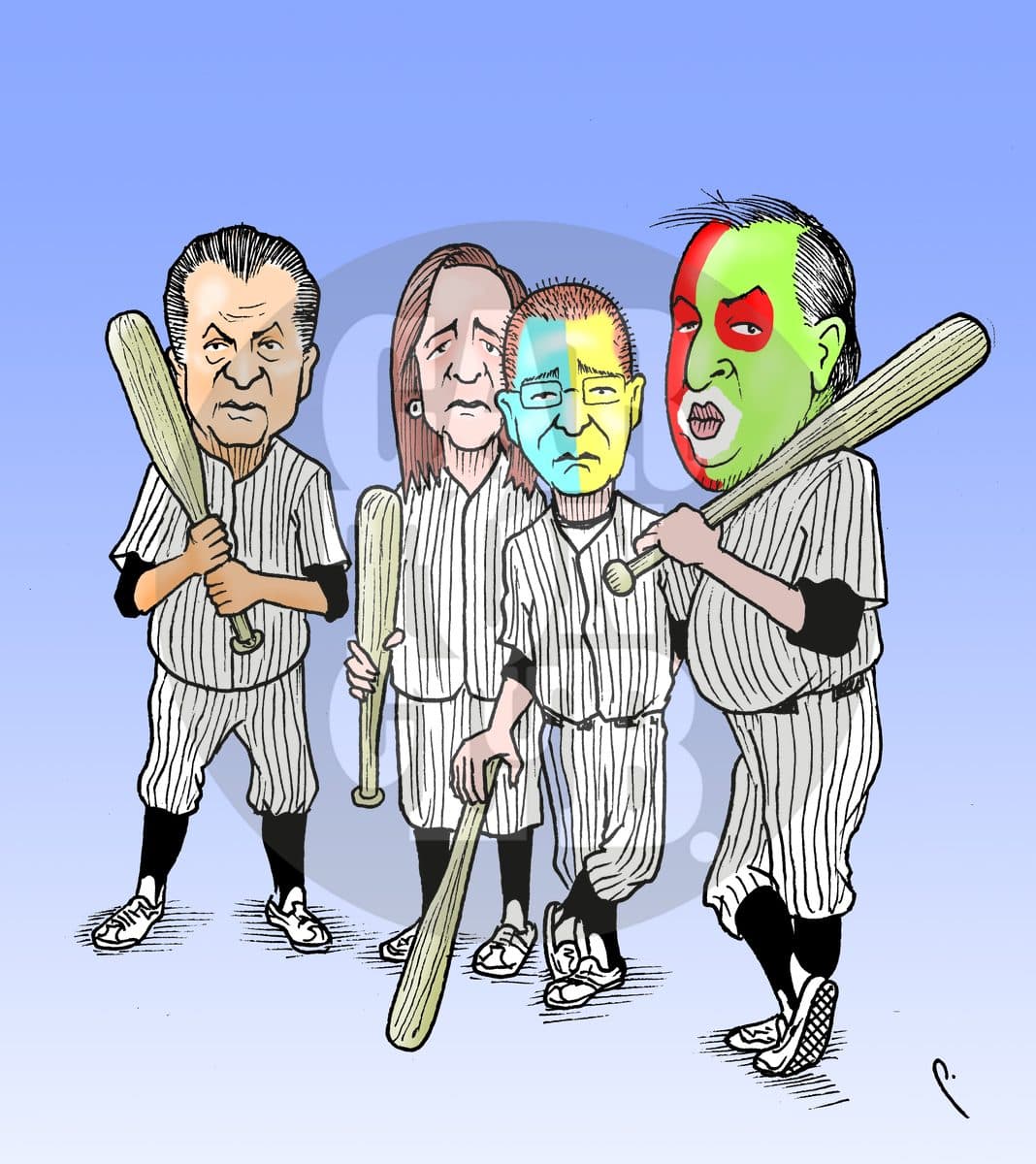 Debates, cartón de José Luis Perujo
