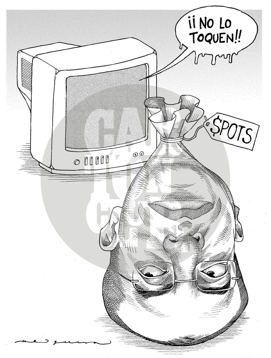 Defensa interesada, cartón de Helguera