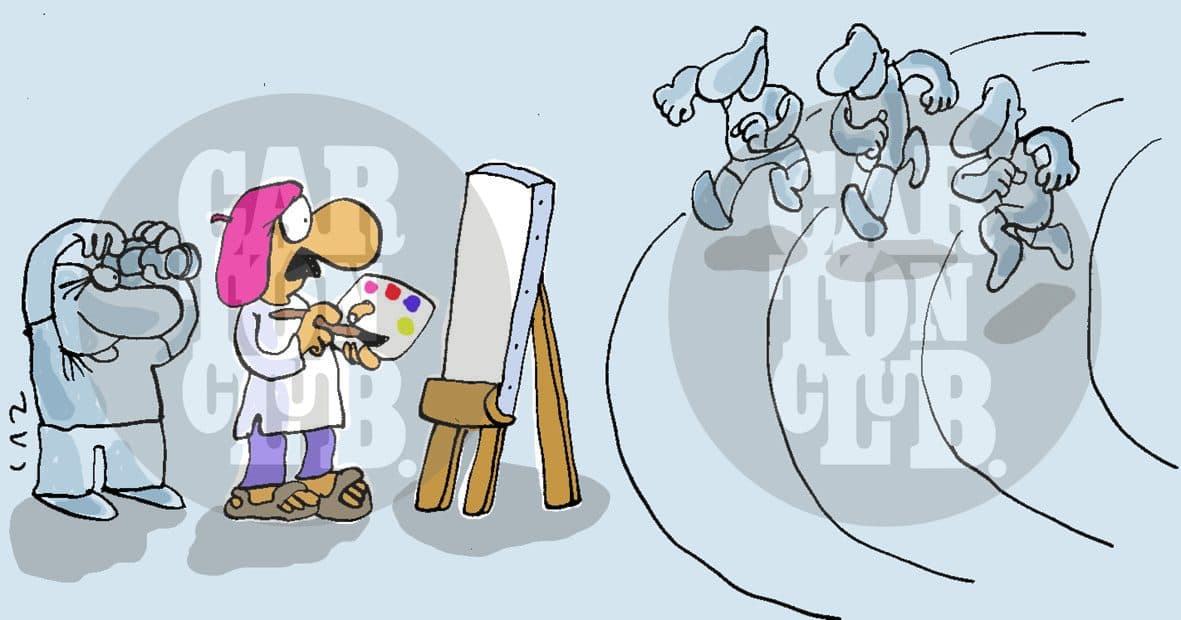 deporte, cartón de Laz