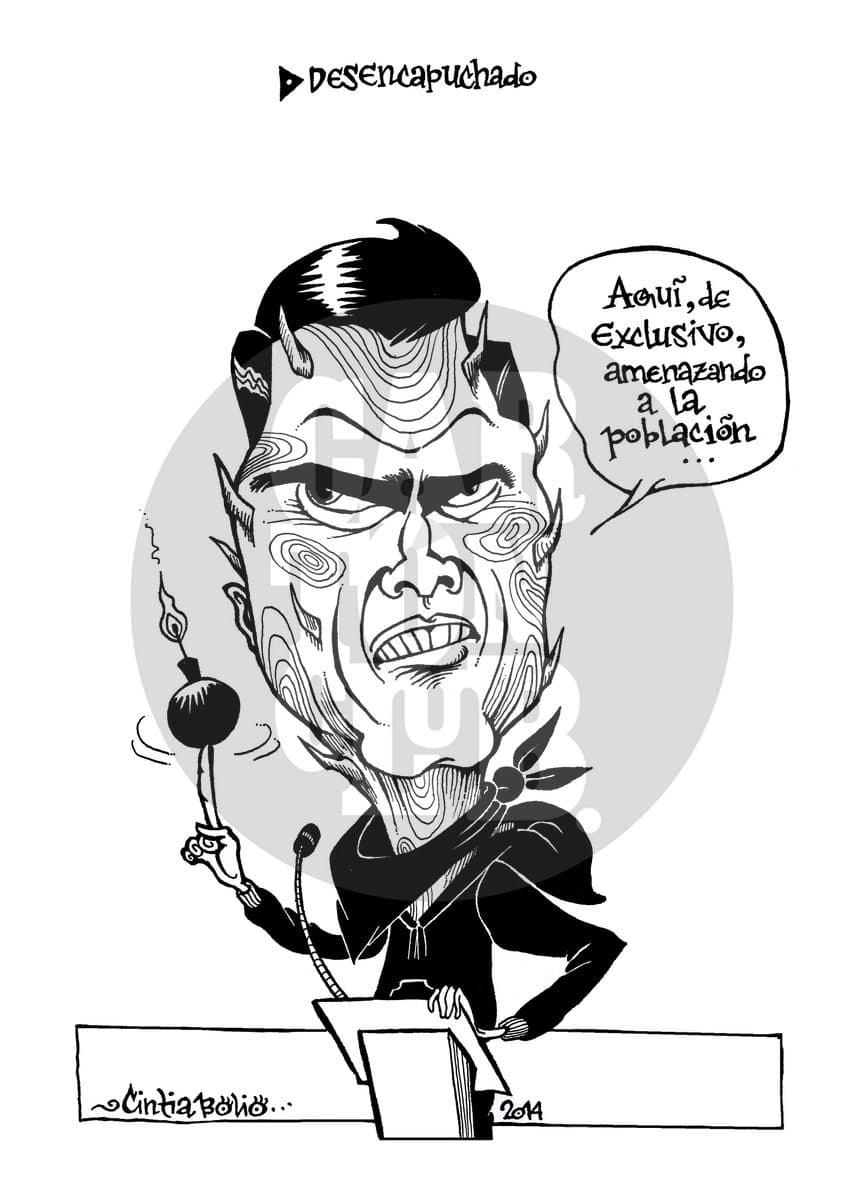 Desencapuchado, cartón de Cintia Bolio
