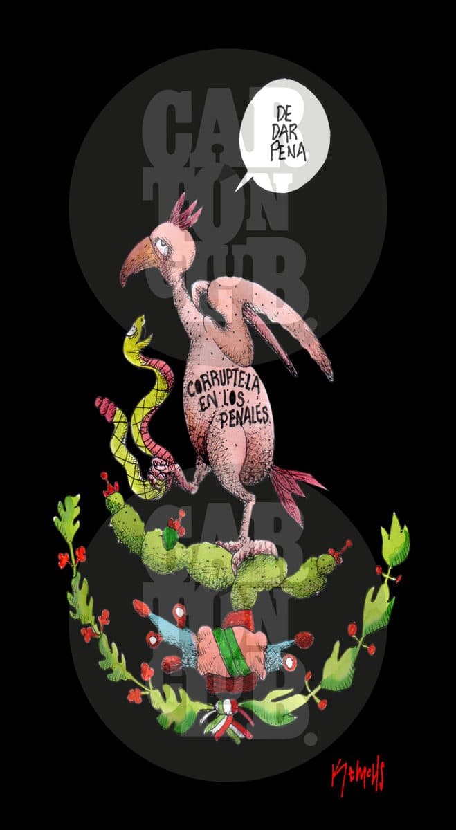 Desnudos ante el mundo, cartón de Kemchs