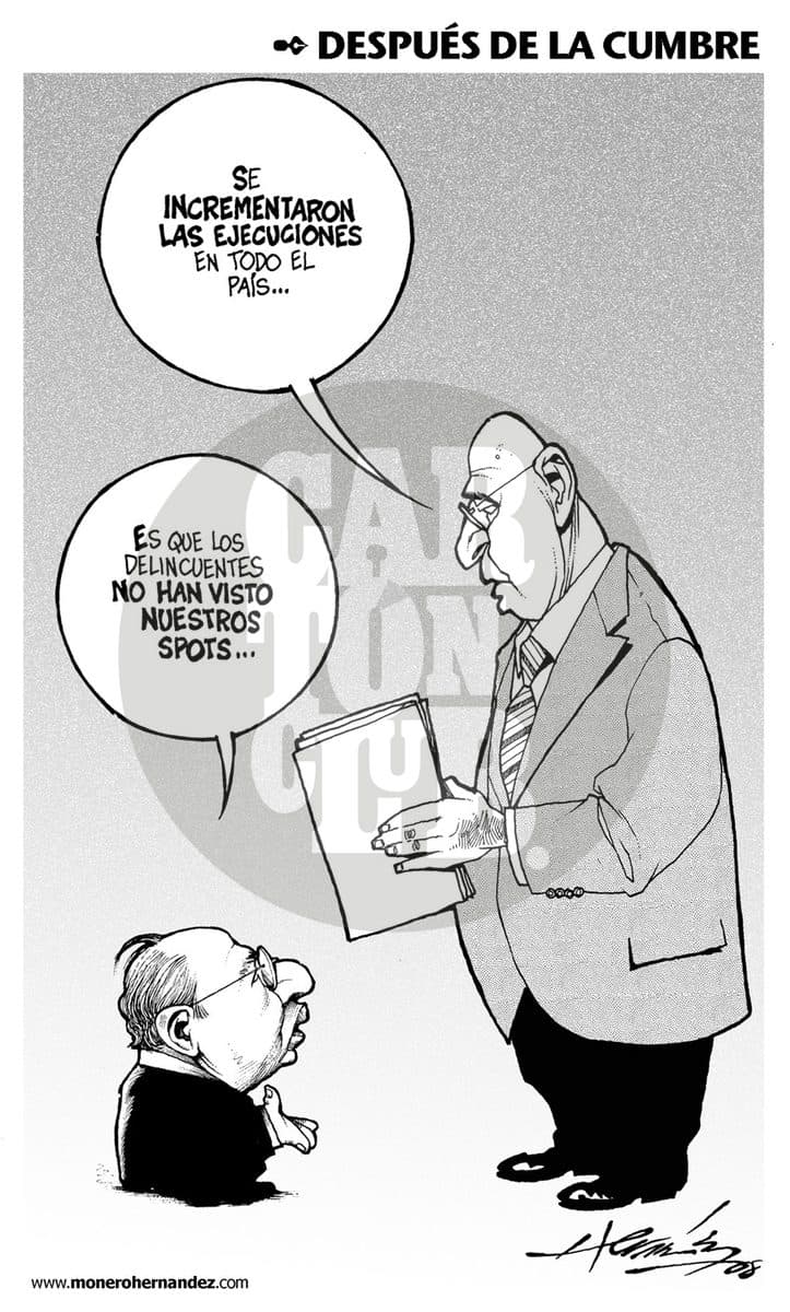 Despues de la cumbre, cartón de Hernández