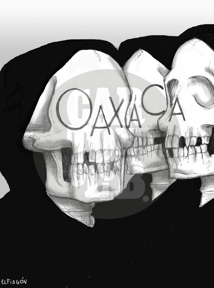 Dia de muertos, cartón de El Fisgón