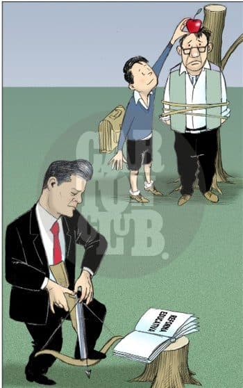Dia del Maestro, cartón de El Fisgón